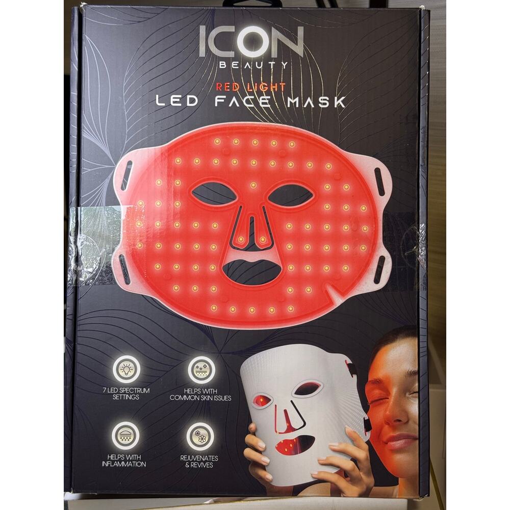 Icon Beauty LED Face Mask - 7 Different LED Color Modes - NEW in box